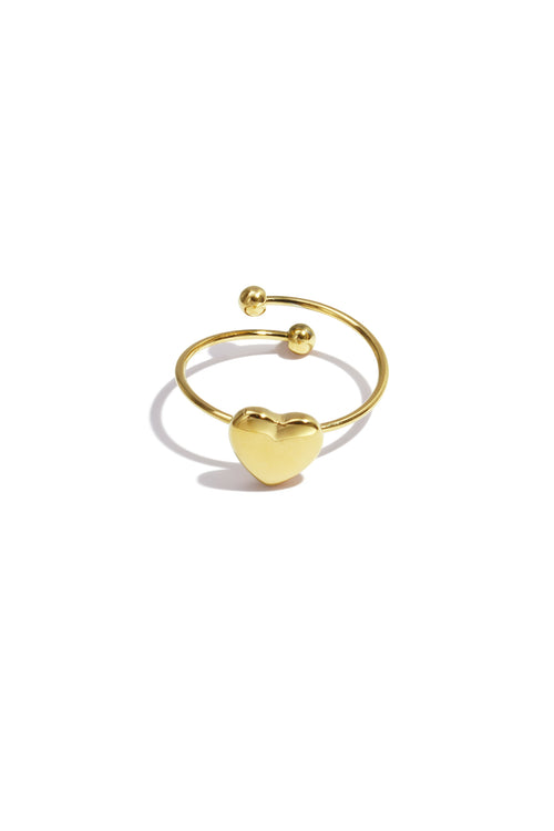 Semplice anello a forma di cuore
